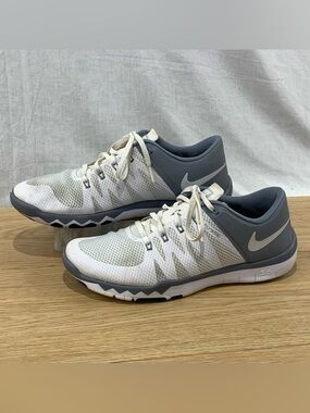 Nike Free 5.0 Trainer Flywire Men’s Size 9 Gray White Running Shoes